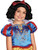 Child Girl's Deluxe Curly Black Hair Snow White Costume Dress Up Wig