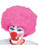 New Mens Womens Child Costume Pink Afro Clown Wigs