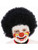 Classic Child's Black Afro Disco Clown Costume Wig