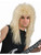 New 80s Rock Star Blond Feathered Costume Accessory Wig