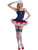 Womens 1-Size Lady In The Navy Blue Crinoline Costume Slip Dress