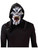 Adult's Hooded Freaky Bones Skeleton Demon Vinyl Full Mask Costume Accessory