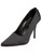 Women's Highest Heel Shoes 4" Classic Plain Pump - Black Satin Gen Women's Highest Heel Shoes 4" Classic Plain Pump - Black Satin Gen