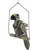 Hanging Haunted Zombie Ghost Parrot Bird On Perch Halloween Decoration