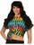 Adults 60s 70s Groovy Hippie Tie Dye Striped Shirt Costume Accessory