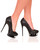 The DIAMOND-111 Sexy Womens 5 1/2" Black Pump With Woven Glitter Upper Shoes