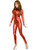 Women's Sexy Liquid Metal Red Lame Costume Unitard