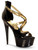 The Highest Heel AMBER-741 Womens 6" Platform With Ornate Metal Snake Design