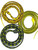New Set of 12 Rubber 60" Coiled Rubber Prop Toy Snakes