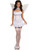 Womens Sexy White Playboy Bunny Burlesque Costume Corset Top