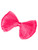 Cute Neon Pink Rave Dance Party Club Hair Bow Tie Barrette Costume Accessory