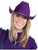 Adults Deluxe Purple Wild Wild West Cowboy Hat Costume Accessory