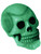 New Halloween Horror Decor Green Prop Skull Decoration