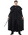 Mens Dark Barbarian Night's Watch Crow Black Shirt And Cape Costume