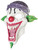 New Adult's Smile Evil Clown Vinyl Costume Accessory Mask