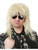 Unisex Mens or Womens Blonde Heavy Metal Rock Star Wig