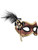 Womens Brown Suede Venetian Half Mask Costume Accessory