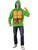 Adult's Mens Teenage Mutant Ninja Turtles TMNT Leonardo Zip Up Hoodie