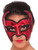 Adult Red Black Devil Demon Half Mask