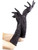 Adult Black Elbow Length Temptress Long Dress Gloves Costume Accessory