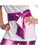 Adult Women's Purple Pink Lame Shiny Belt Costume Waist Sash