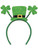 Saint Patrick's Day Glittered Top Hat Shamrock Head Bopper Headband Accessory