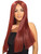 Adult Womens Costume Long Burgundy Straight Vampire or Hippie Wig