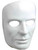 New Halloween Costume Men's Male Blank White Face Mask Facemask