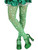 Adult Womens Sexy St Patricks Day Green White Shamrock Tights