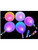 Set of 12 7" LED Light Up Decoration Balloons - Birthday Halloween Ghost