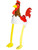Stuffed Chicken Farm Rooster With Legs Hat Party Cap Costume Accessory