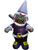 5' Tall Inflatable Zombie Gnome Icepick Halloween Yard Lawn Decoration