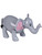 24" Grey Gray Inflatable Elephant Zoo Animal Party Decoration