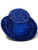 Women's Burlesque Mini Micro Blue Glitter Top Hat