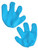 The Smurfs 2 Child Kids Smurf Blue Felt Costume Mittens