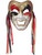 New Halloween Costume Unisex Happy Face Red Black Gold Comedy Theatrical Mask