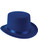 New Deluxe Blue Magician Formal Costume Felt Top Hat