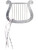 Silver Plated Costume Accessory Club Angel Cupid Accessory Harp