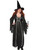Adult's Womens Sexy Black Witch Dress And Hat Costume X-Large 18-22