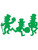 One 15-17" Assorted St Patricks Day Leprechaun Green Silhoutte Cutout Decoration