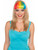 Multi-Color Retro Rainbow Pride Punk Costume Bangs Hair Extension Clips