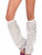 Womens Club Dazzle Rave Diva Costume Silver Sexy Sequin Leg Warmers