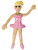 New 3" Pink Bendable Ballerina Dancer Toy Figure Decoration