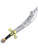 Sword With Skull Cross Guard Halloween Costume Accessory Toy Sword