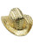 Women's Gold Sequin Mini Micro Cowboy Cowgirl Wild West Hat