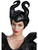 Womens Classic Black Maleficent Evil Witch Costume Accessory Horns Headpiece