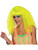 Adult Womens Rock N Rave Neon Yellow Party Long Curly Wig