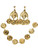 Adults Womens Desert Arabian Princess Gold Coin Earrings And Necklace Accessory