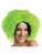 Sexy Adult Womens 80s Neon Chic Green Black Rave Dance Costume Wavy Wig