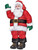 Joyful Jolly Jointed Santa Claus Christmas Figurine Prop Decoration 17"